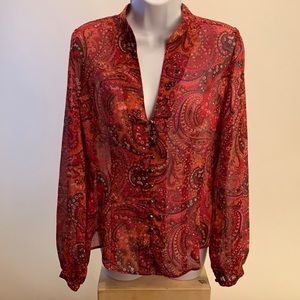 New York and company button down long sleeve